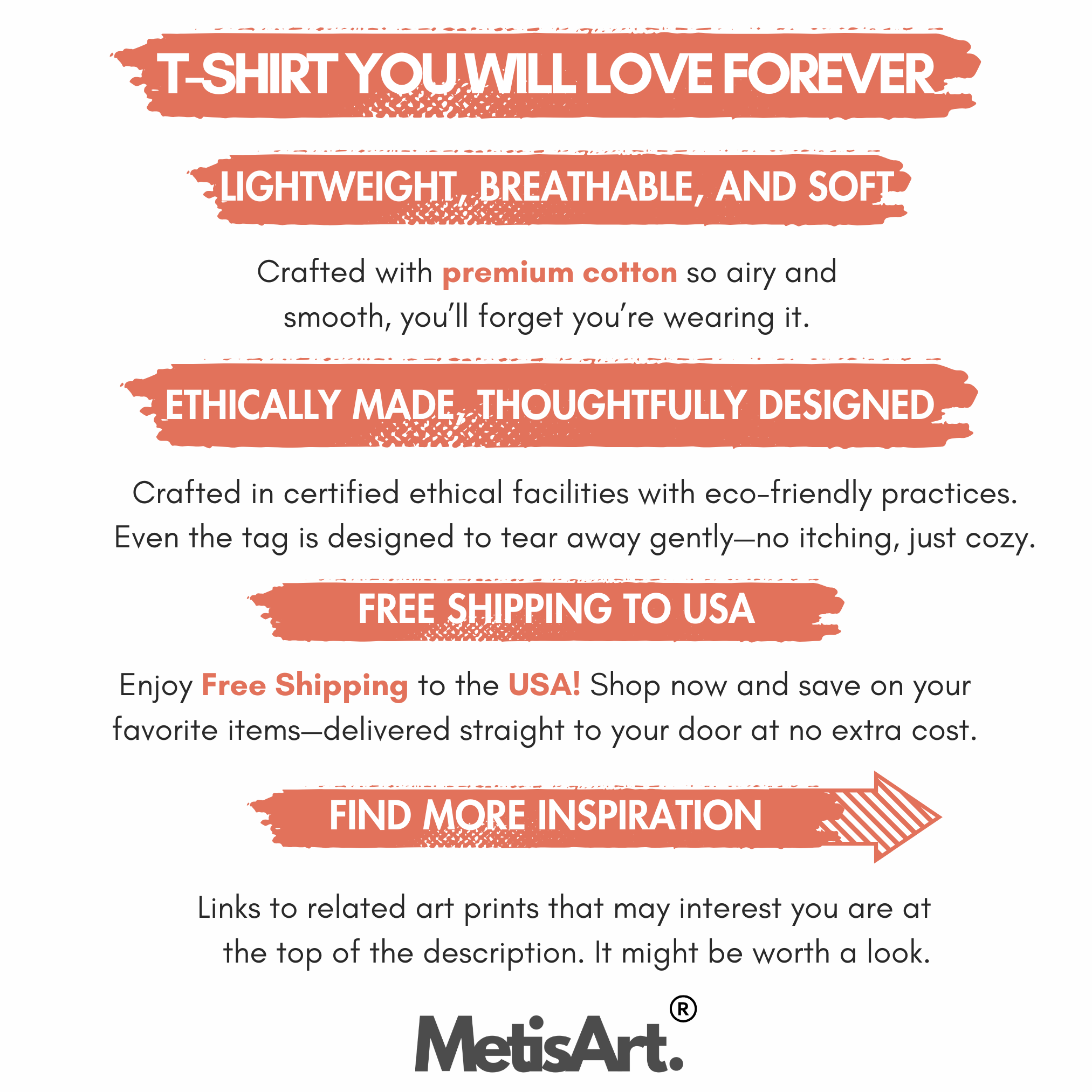 T-shirt benefits infographic