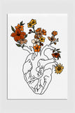 Abstract Anatomical Heart Art, a sophisticated piece perfect for cardiologist office decor.