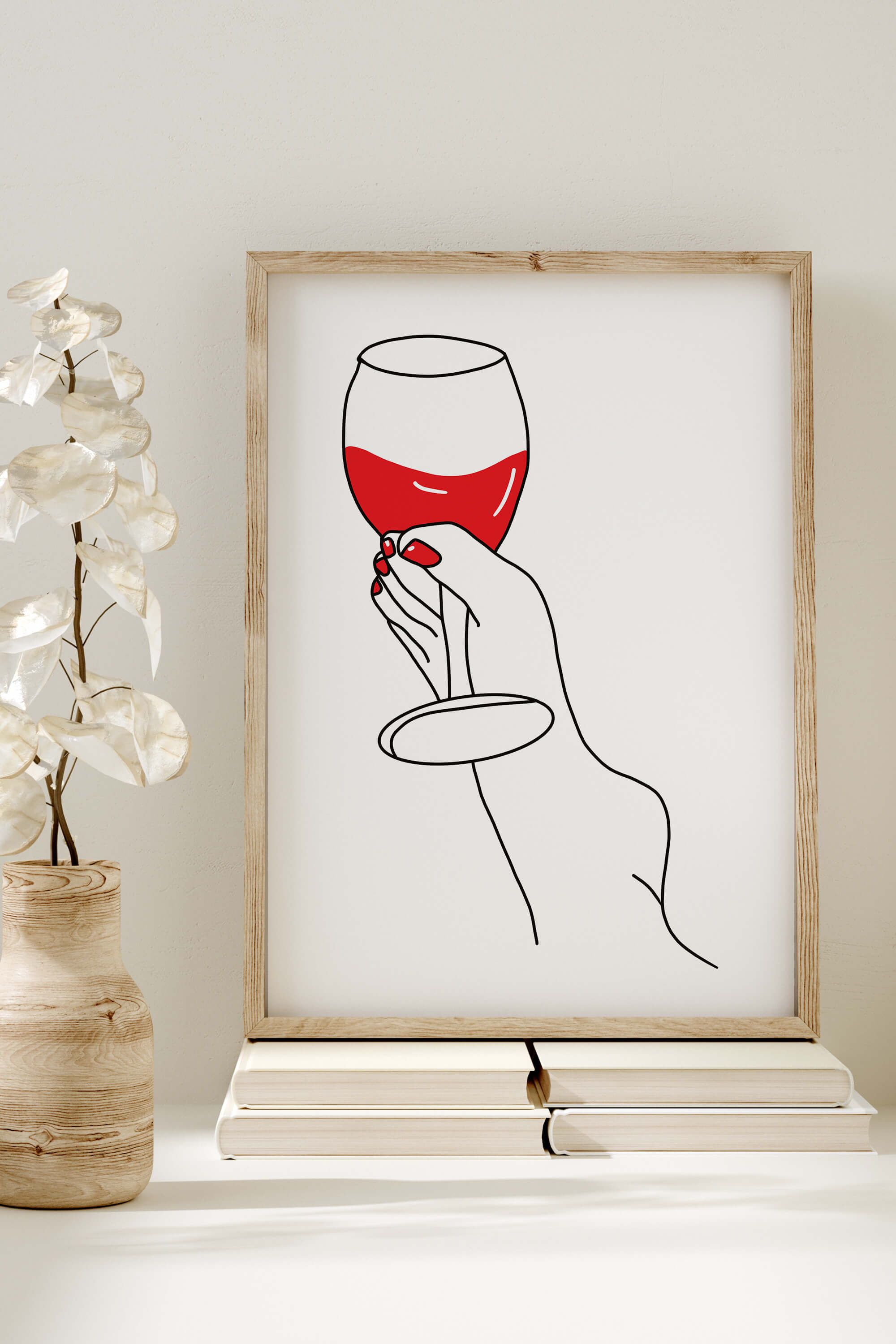 Immerse yourself in the exquisite wine symphony with this captivating art print. Abstract women and the charm of wine-inspired art combine, creating a haven of beauty and sophistication for your space.