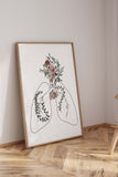 Botanical Lungs Artwork offering inspirational decor for individuals overcoming cancer.