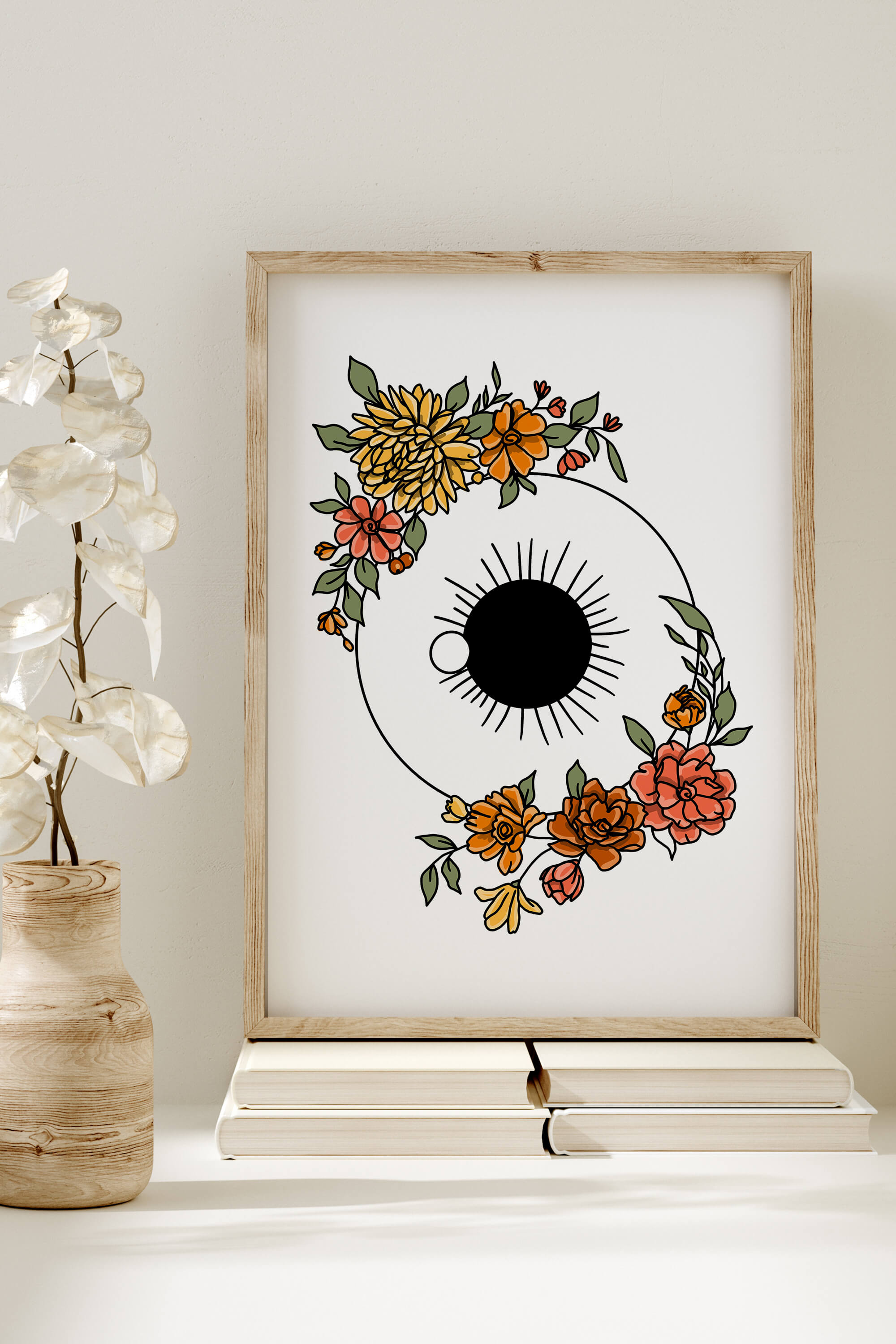 Experience the delicate dance between science and art in vibrant hues. Every line tells a story of the eye's complex beauty, creating a dynamic masterpiece. Add energy and creativity to your space with this colorful eye anatomy art.