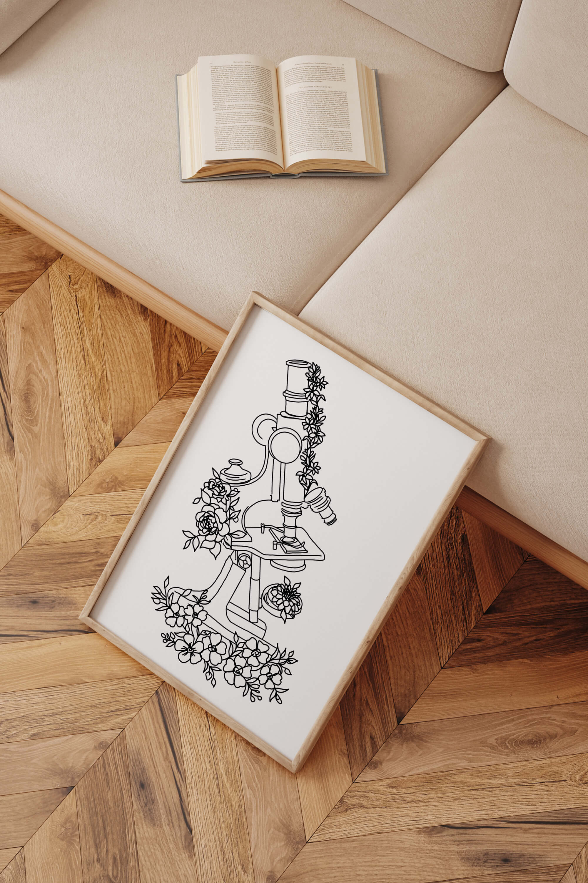 Embrace the extraordinary with this floral science decor artwork. A window into a world where science and art merge, this print upgrades your living space, evokes emotions, and redefines your decor with its unique and captivating design.