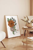 Detailed Botanical Art Decor with elements of nature and feminine charm, designed to enrich your living space.