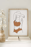 Detailed art print challenging societal norms, expressing body positivity, and symbolizing empowerment for feminist wall decor.