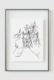 Elegant black and white art print, a harmony of tones evoking serenity. Ideal for medical office decor and post-surgery recovery gifts. Limited edition monochrome wall decor.