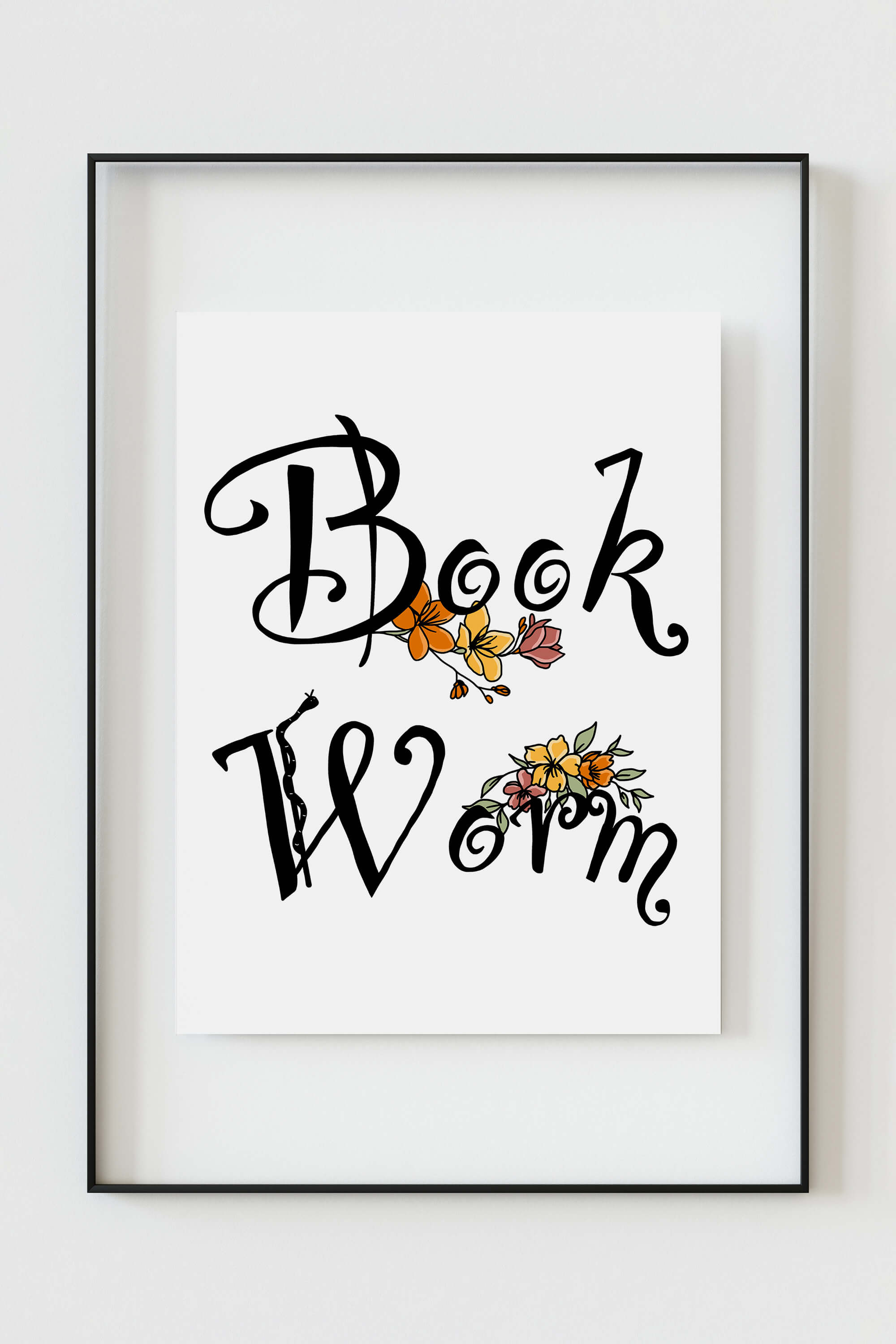 A stunning literary delight art poster, perfect for book lovers. Eloquent words and botanical line art adorn the print, creating an elegant blend of sophistication and whimsy. Elevate your space with this unique book lover gift, celebrating the charm of well-chosen words and the magic of literature.