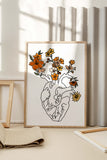 Love-Themed Anatomical Wall Art, an ideal gift for nurses and healthcare professionals.