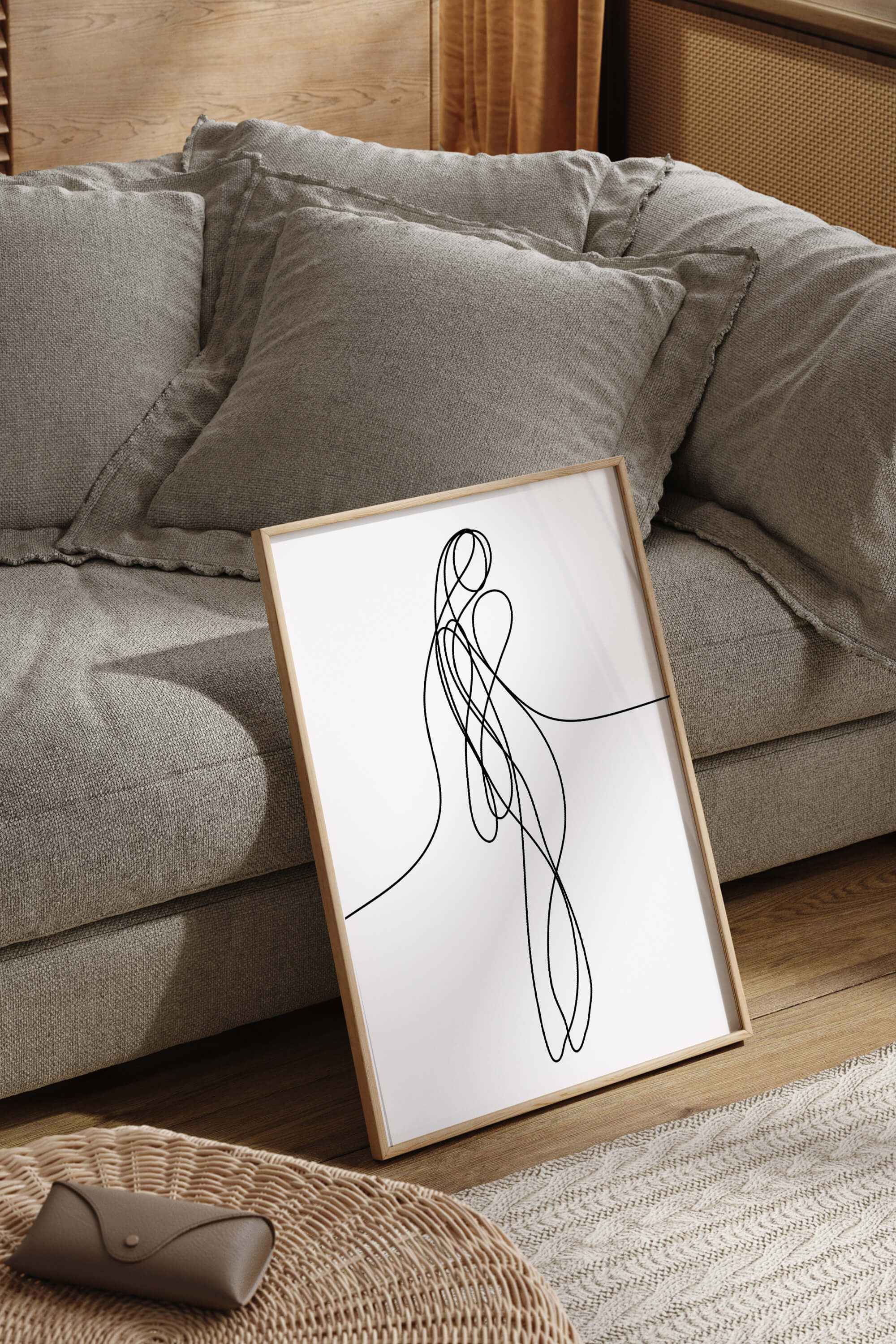 Meaningful aesthetics revealed in each curve. Dive into the symbolic essence behind this art print, inviting personal exploration. A visual feast for those seeking a blend of sophistication and artistic contemplation.