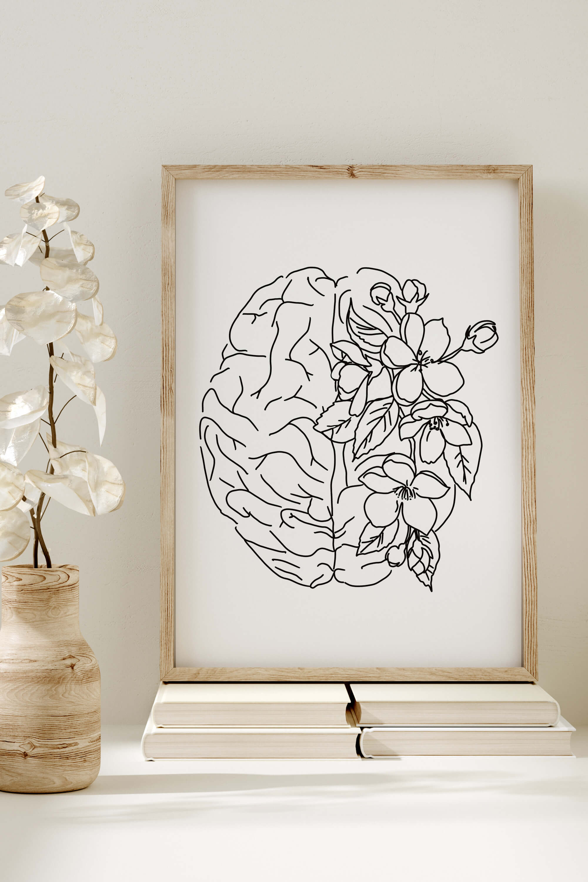 Abstract Mind Unveiled: A captivating abstract brain art print that transcends traditional posters, offering a visual exploration into the complexities of the human mind. Perfect for those seeking a unique and thoughtful piece.