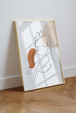 Minimalist line drawing of a woman's figure, ideal for a modern and chic living space.