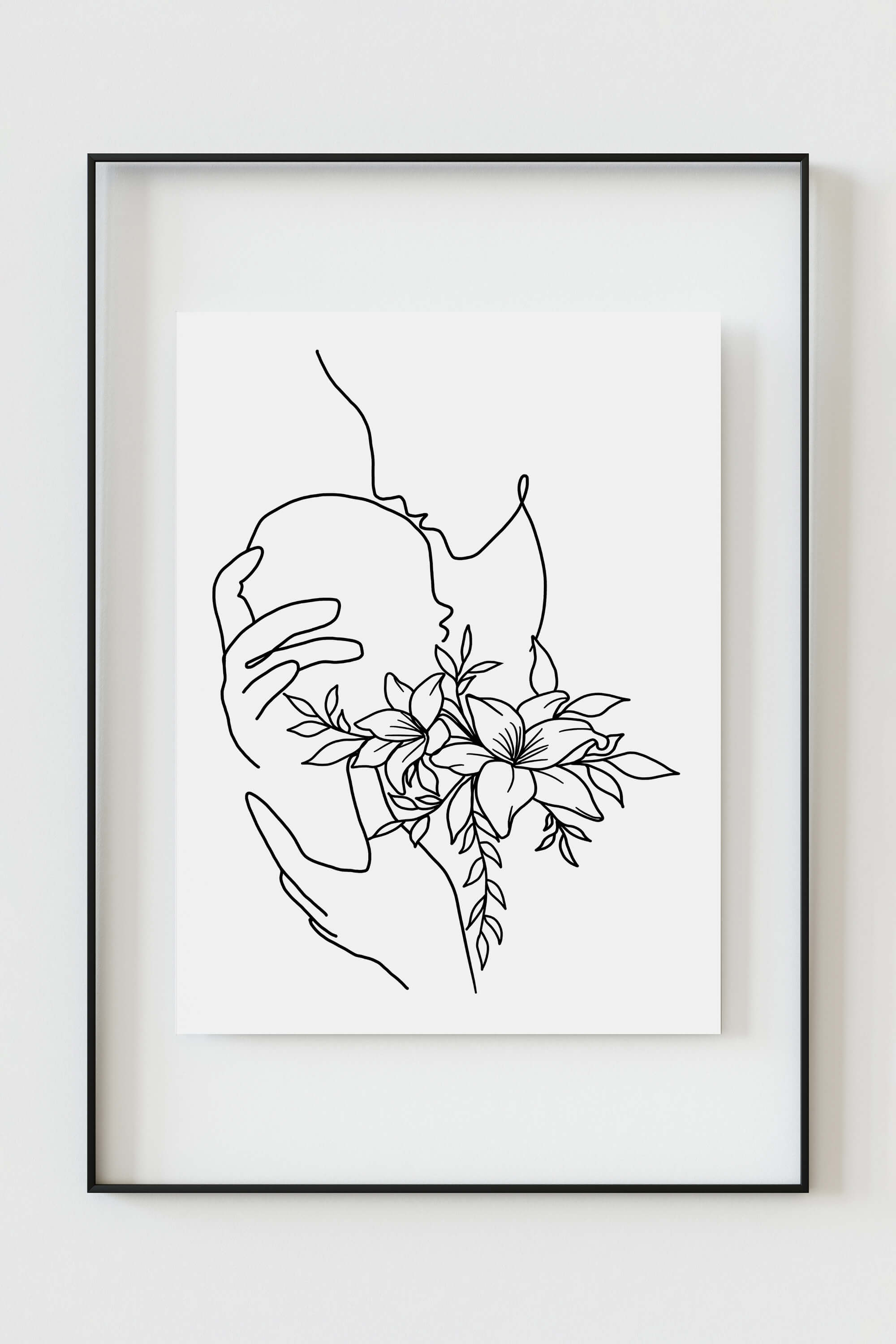 Black-and-white art poster with minimalist lines, embodying classic elegance. Timeless monochrome piece, perfect for spaces appreciating the enduring beauty of black-and-white aesthetics. Enhance your decor with sophistication and simplicity.