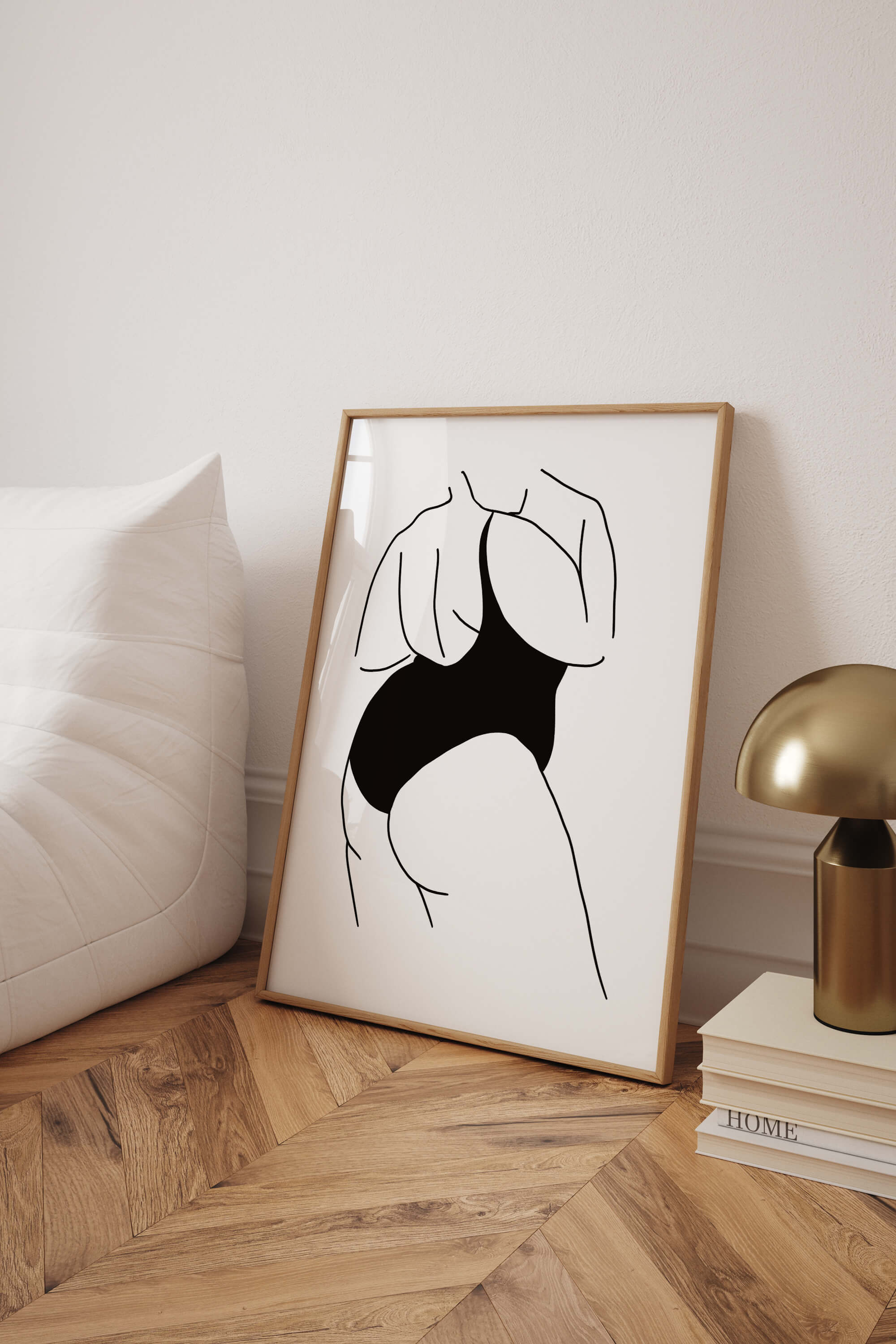A confident, curated environment awaits. Celebrate your curves with empowered elegance. Take the next step and add this art to your cart now.