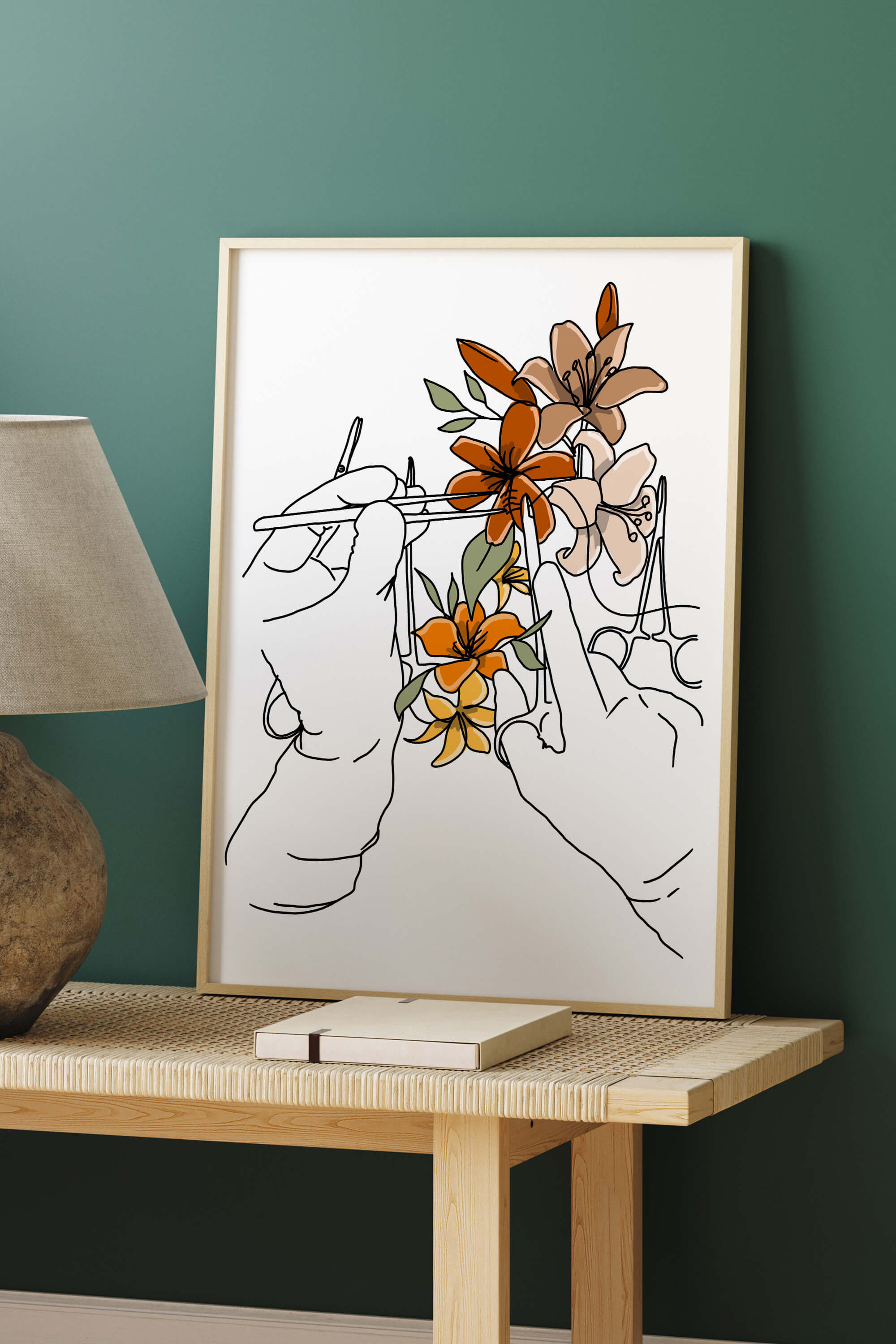 Own a unique piece of art that goes beyond aesthetics. This limited-edition art print is an experience in resilience and inspiration, combining the beauty of floral elements with the precision of surgical symbols. Elevate your surroundings and treat yourself to this exquisite work of healing art.