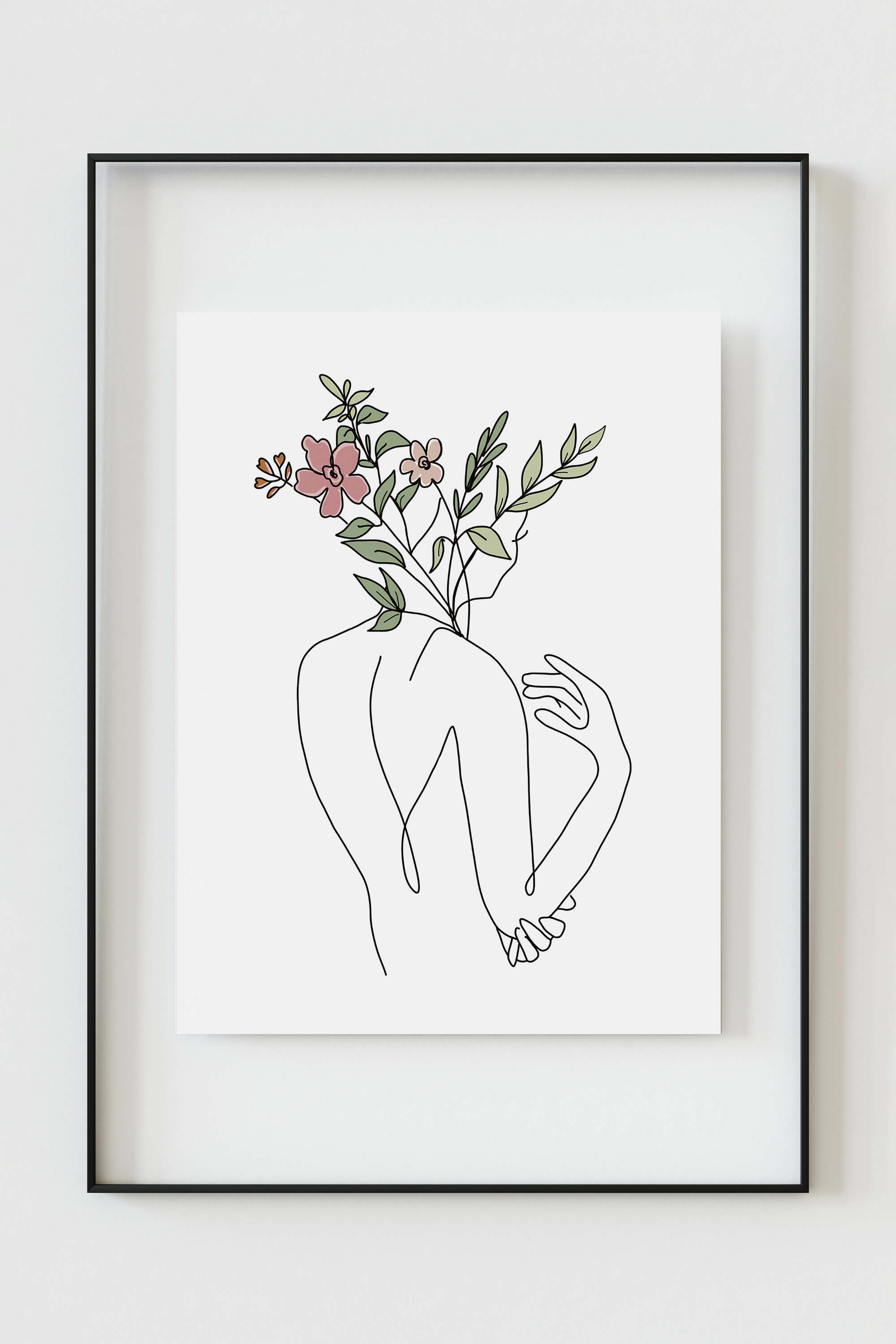 An art print that adds positive energy to your wall decor, with an elegant and empowering design.