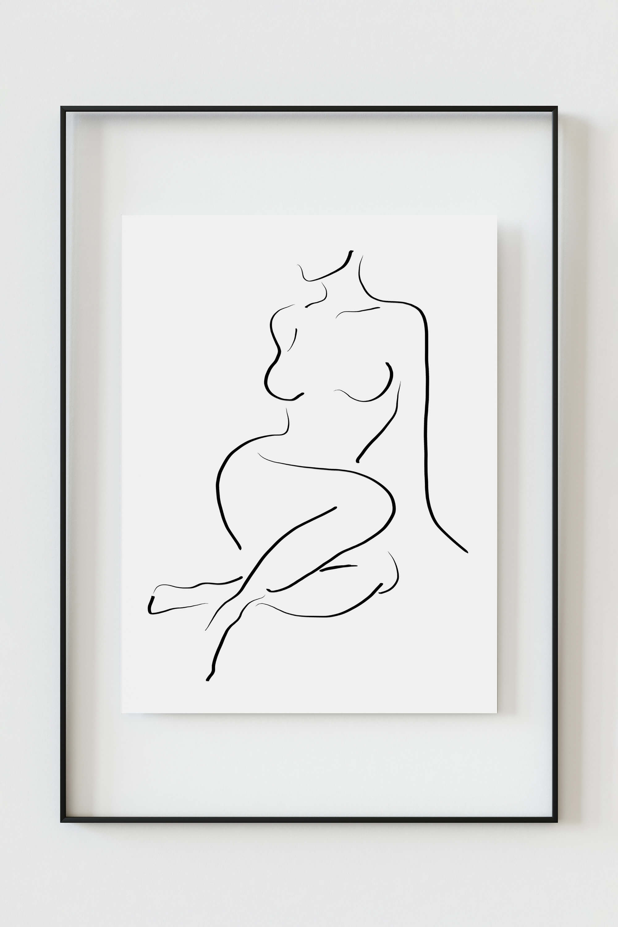Captivating line art of nude women, transforming the bedroom into a sanctuary of desire. A sexy and expressive piece, reflecting unique style and intimate moments. Elevate your space with this sensual bedroom art print.