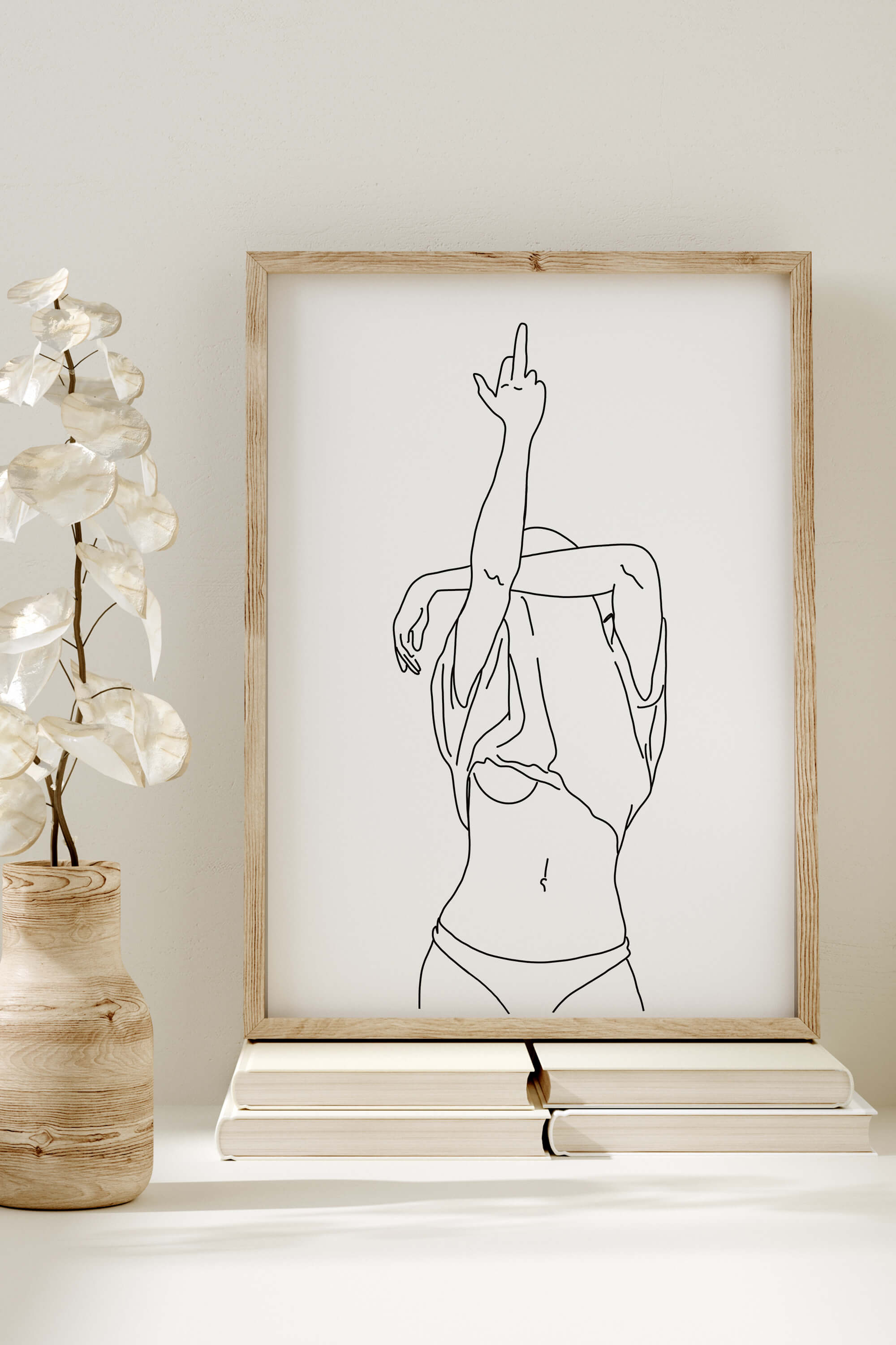 Sensual Self-Love Art: A celebration of the female form with a touch of sensuality and confidence.