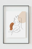 Sophisticated silhouette wall art of a woman, perfect for contemporary interior styling.