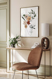 Sophisticated Floral Face Poster as a centerpiece for alluring and chic home decoration.