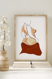 Empower Woman Back Art Wall Decor with a rich palette, integrating seamlessly into modern living spaces.