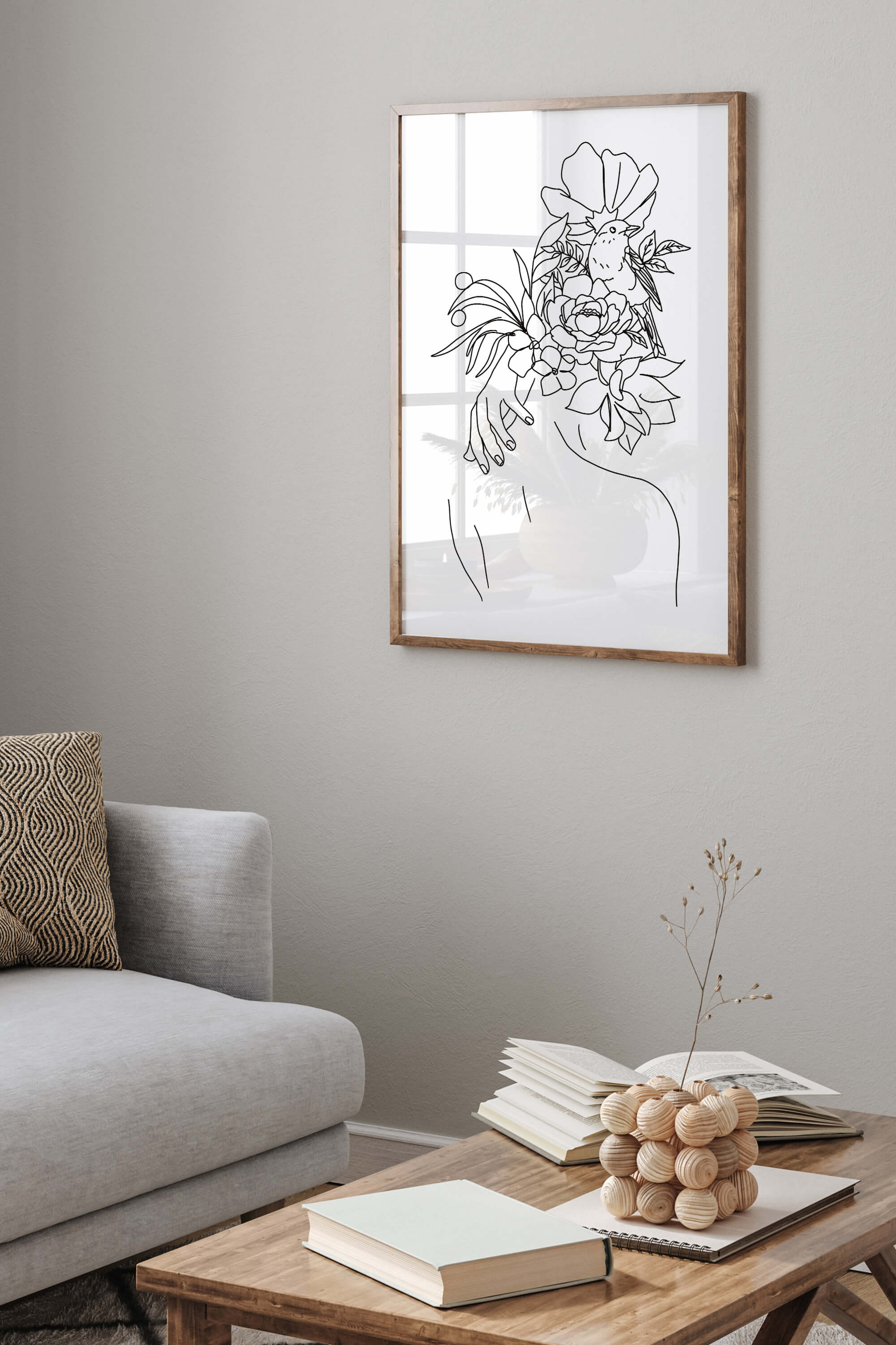 Our versatile elegance art print embraces diversity, blending cultural elements seamlessly. The monochrome masterpiece invites you to indulge in the luxury of soulful art, adding a unique touch to your living space.