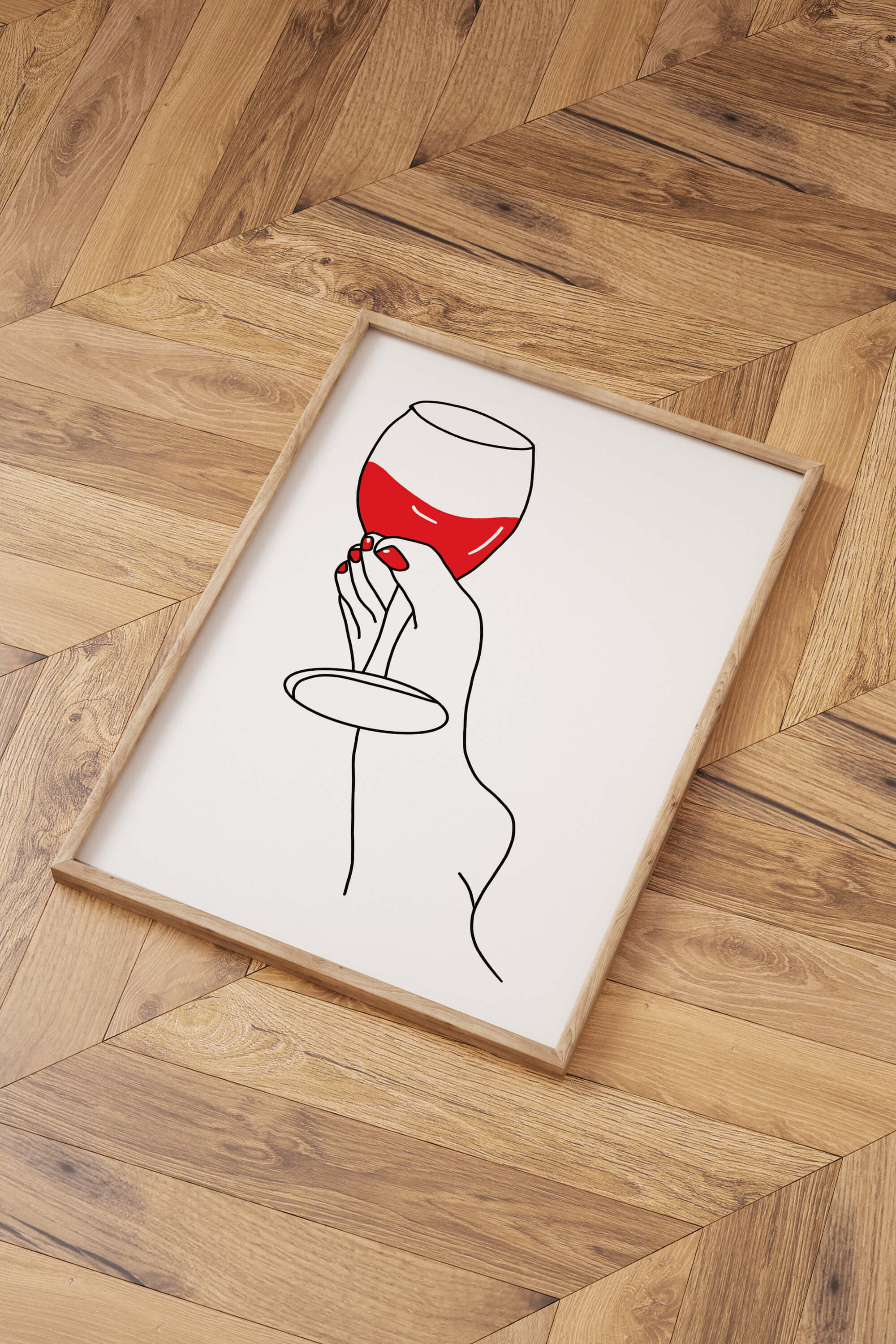 Experience the artistic evolution with wine-themed wall art, seamlessly fitting into various settings. Elegant female figure art, vibrant colors, and intricate lines contribute to a visual transformation.